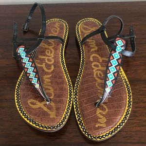 Sam Edelman Gigi tribal print thong sandals
